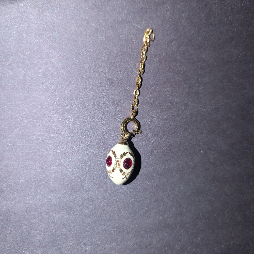 Vintage Joan Rivers enamel egg charm